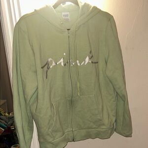 Victoria's Secret Pink Green Hoodie